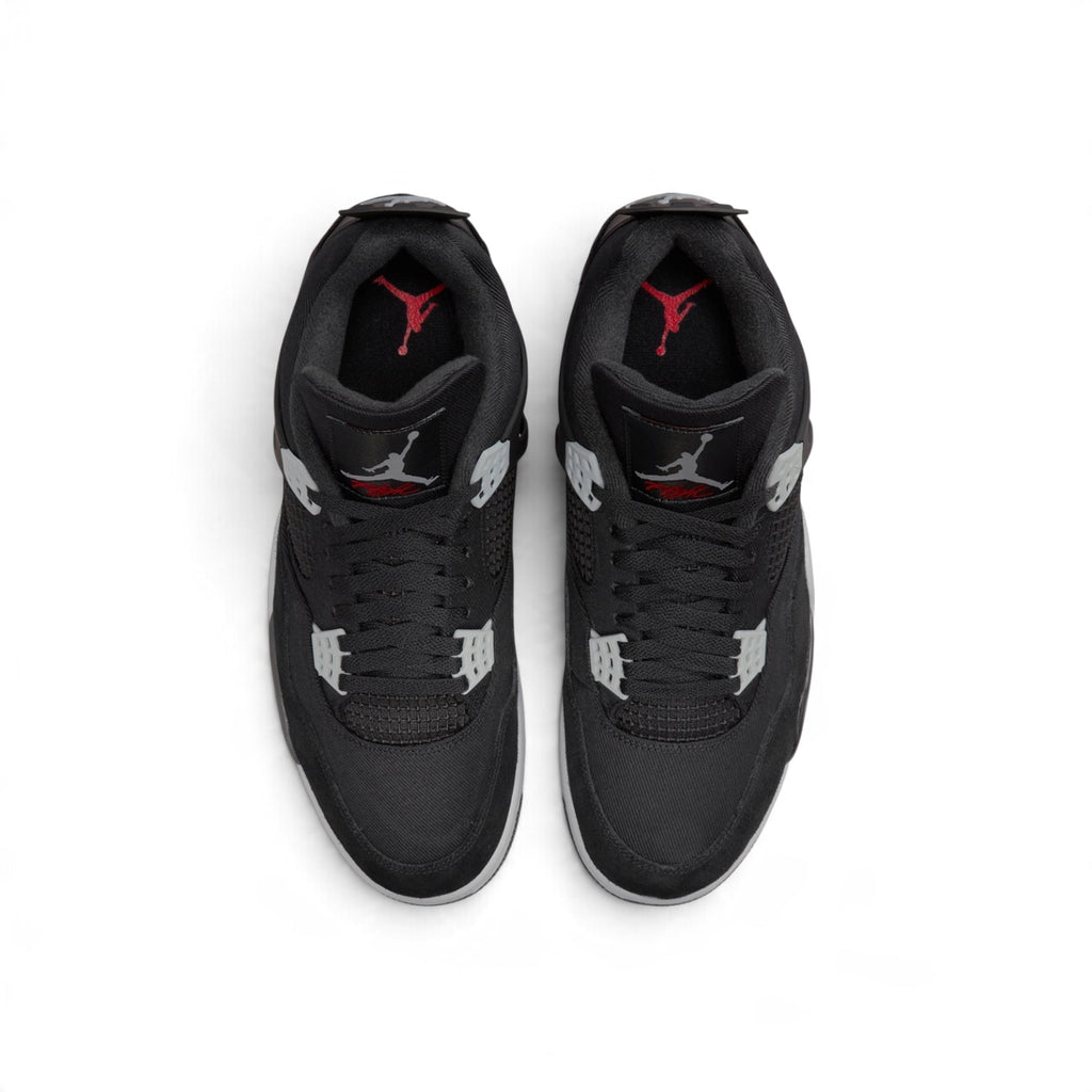 AIR JORDAN 4 RETRO BLACK CANVAS