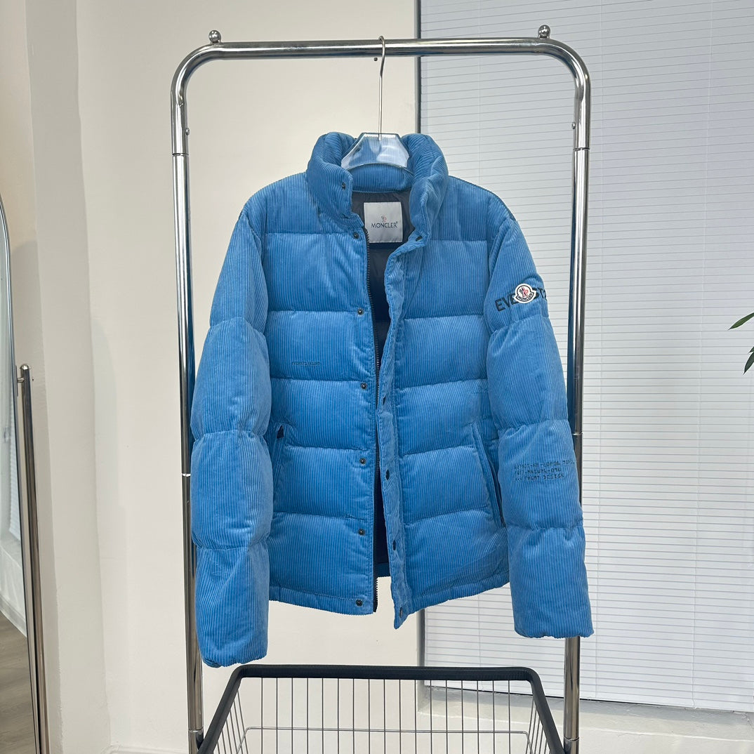 Moncler Corduroy Down Jacket - Electric Blue