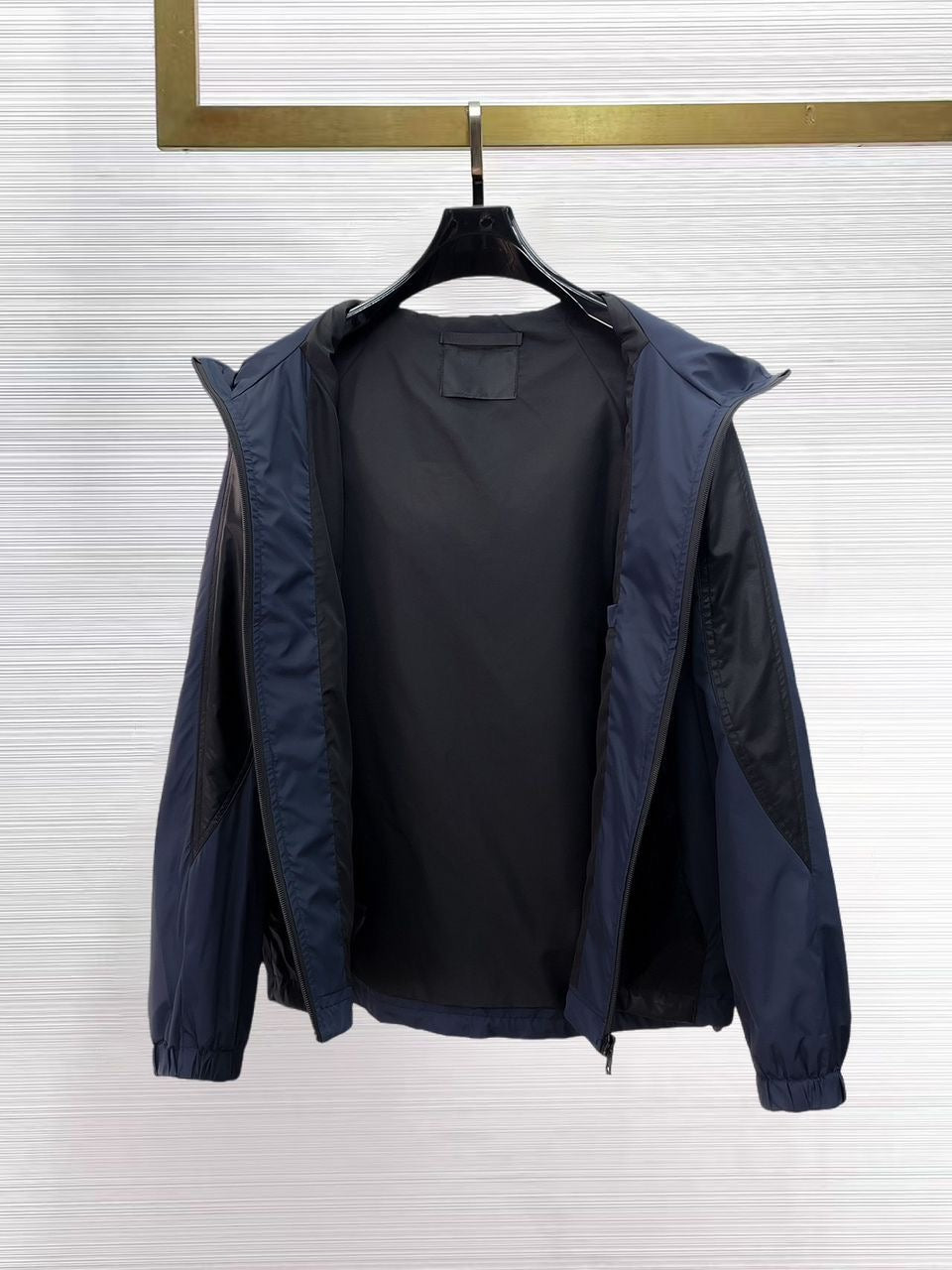 Prada Re-Nylon Two-Tone Jacket Navy