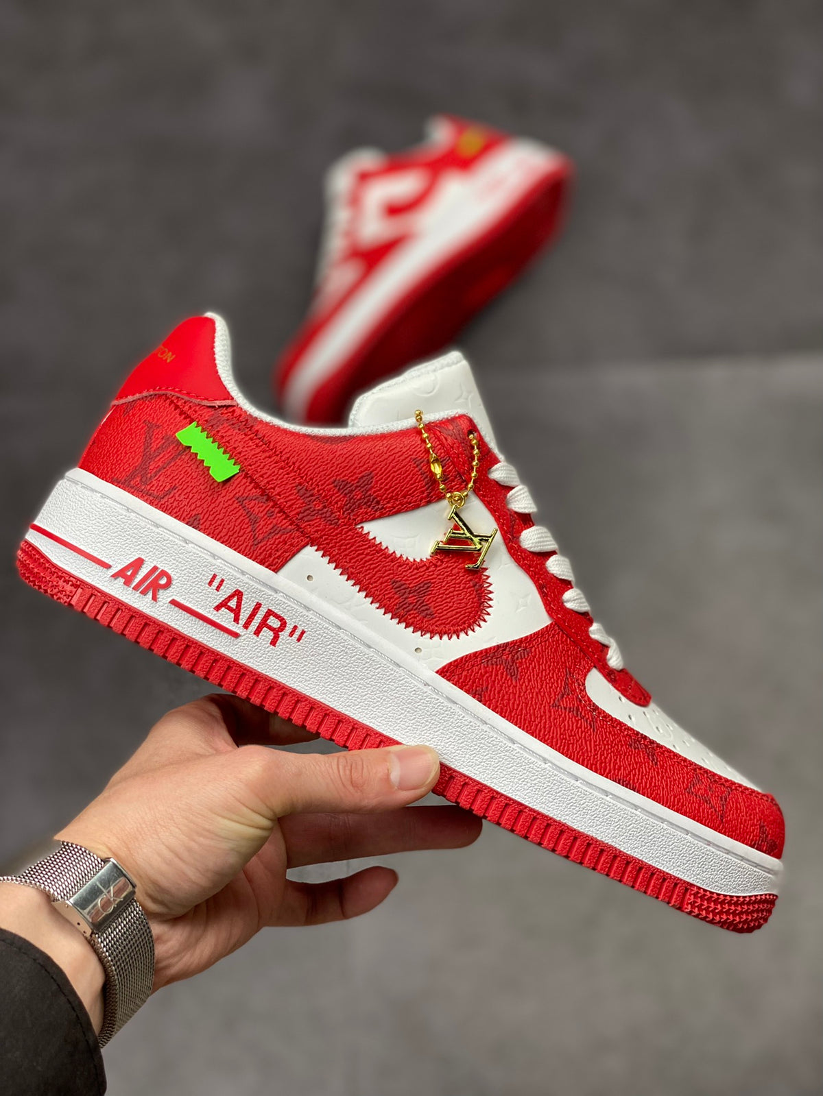 LV x Nike AF1 'White Red'