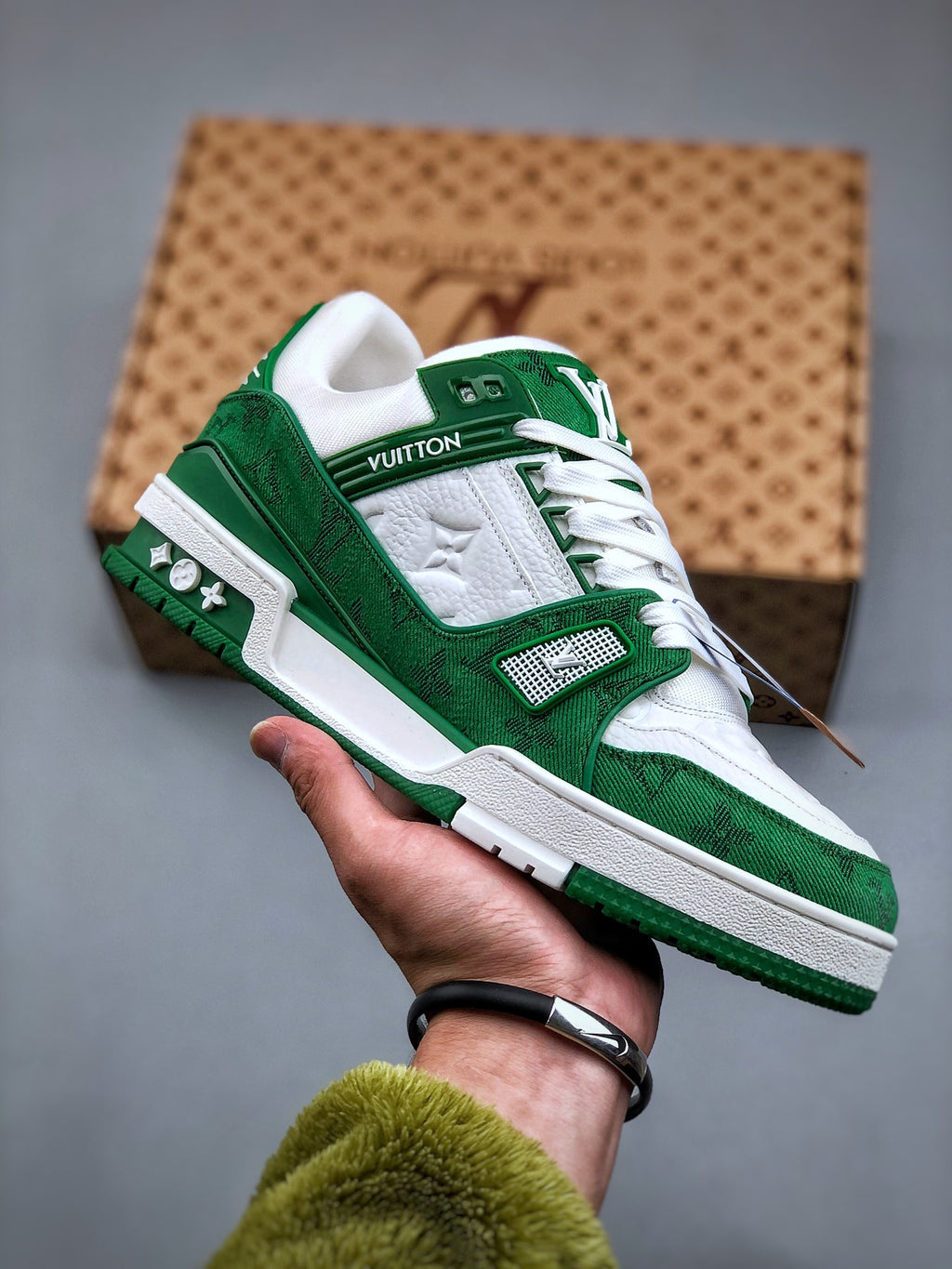 LV Trainer Sneaker 'Monogram Denim Green'