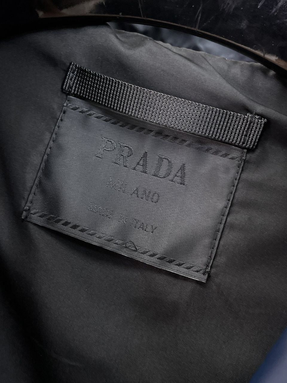 Prada Re-Nylon Two-Tone Jacket Navy