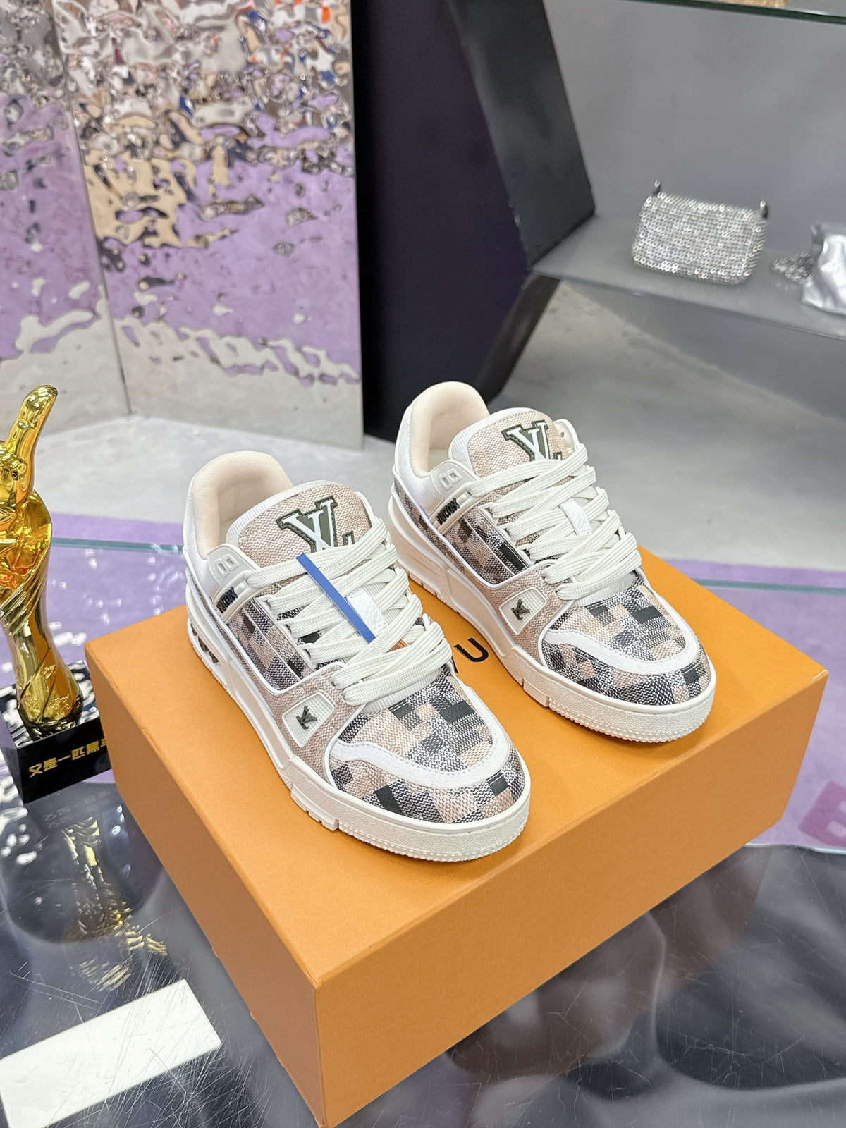 LV Trainer Sneaker 'Damier Pop Beige'