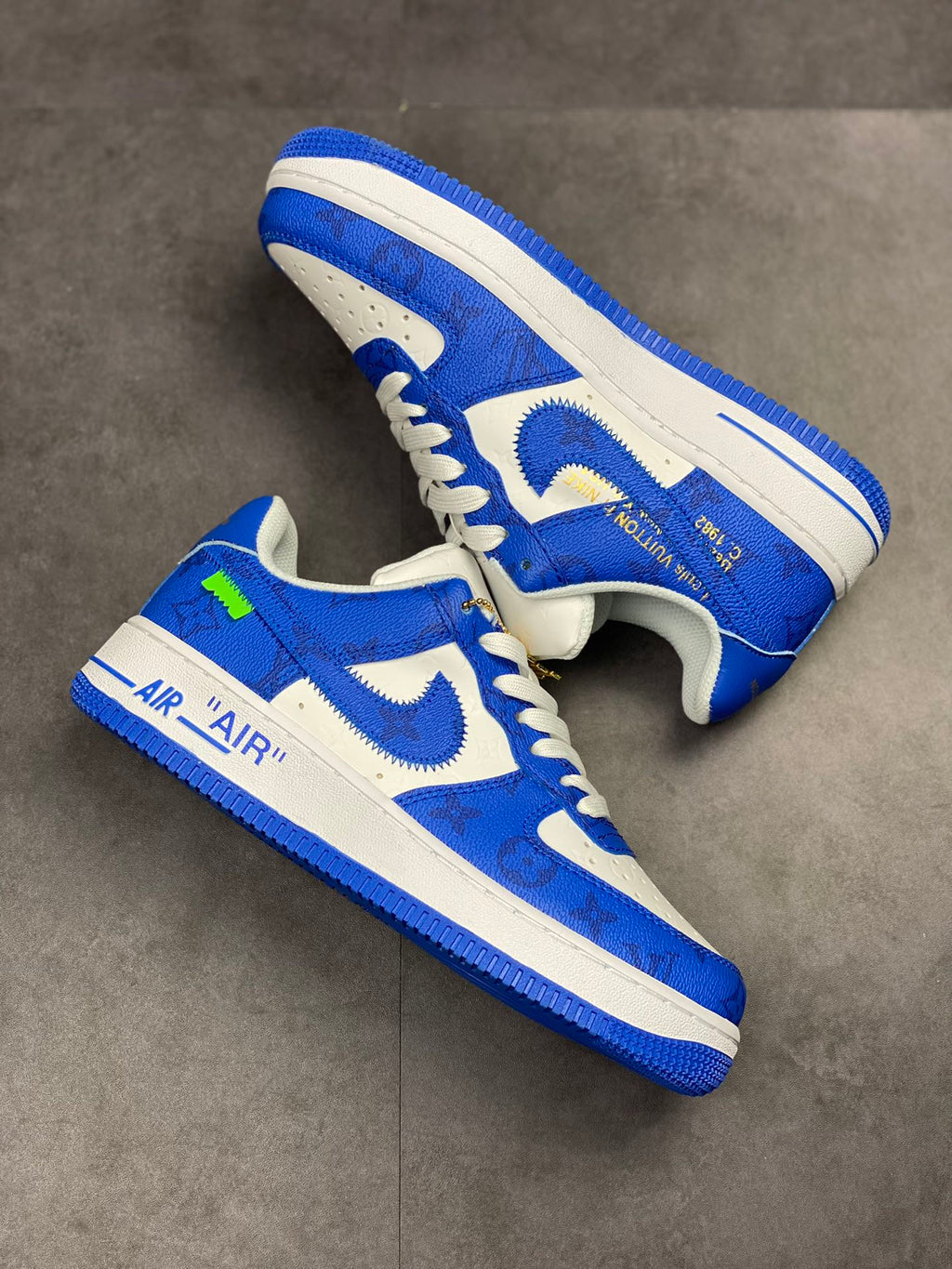 LV x Nike AF1 'White Royal'