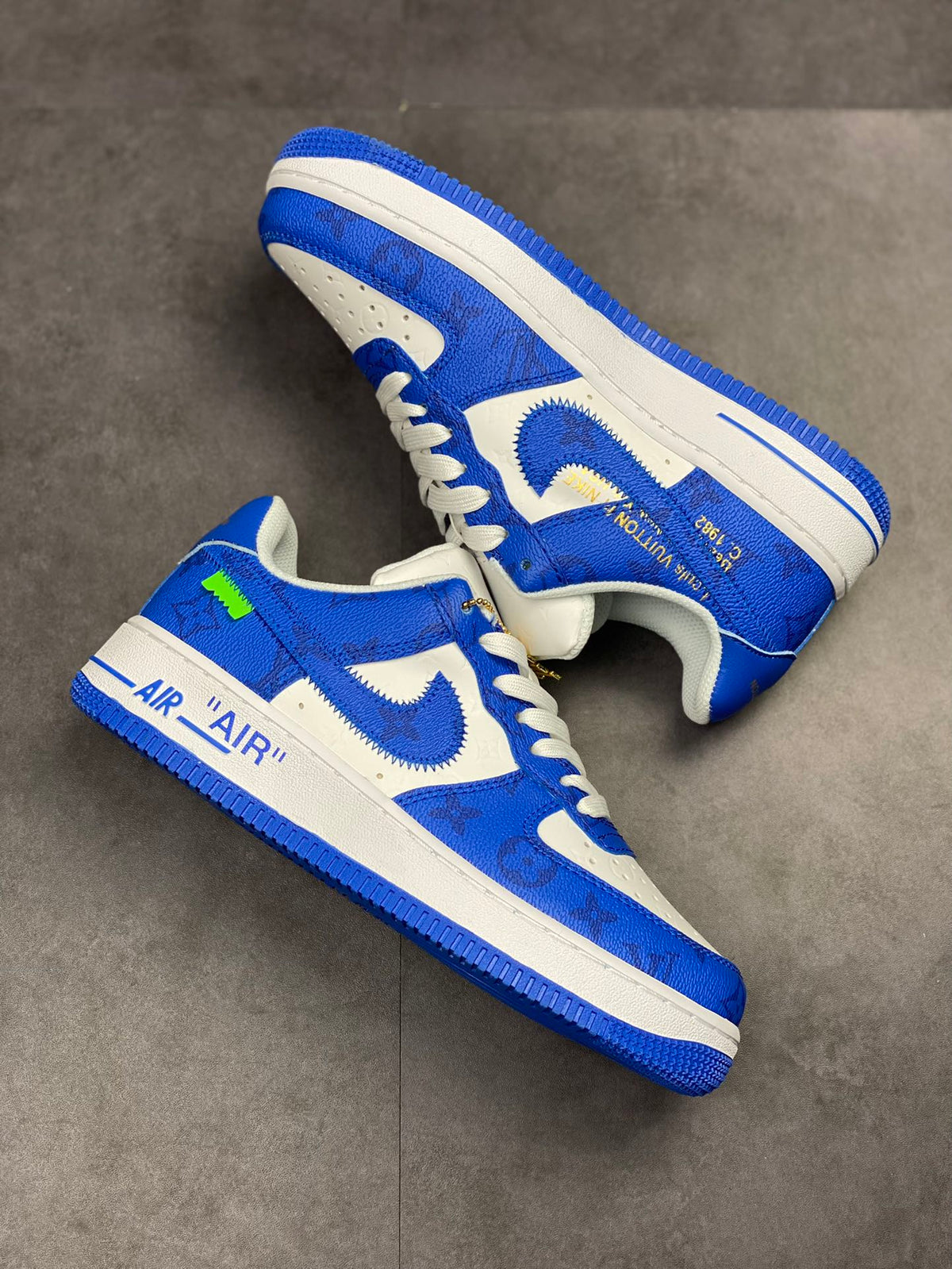 LV x Nike AF1 'White Royal'