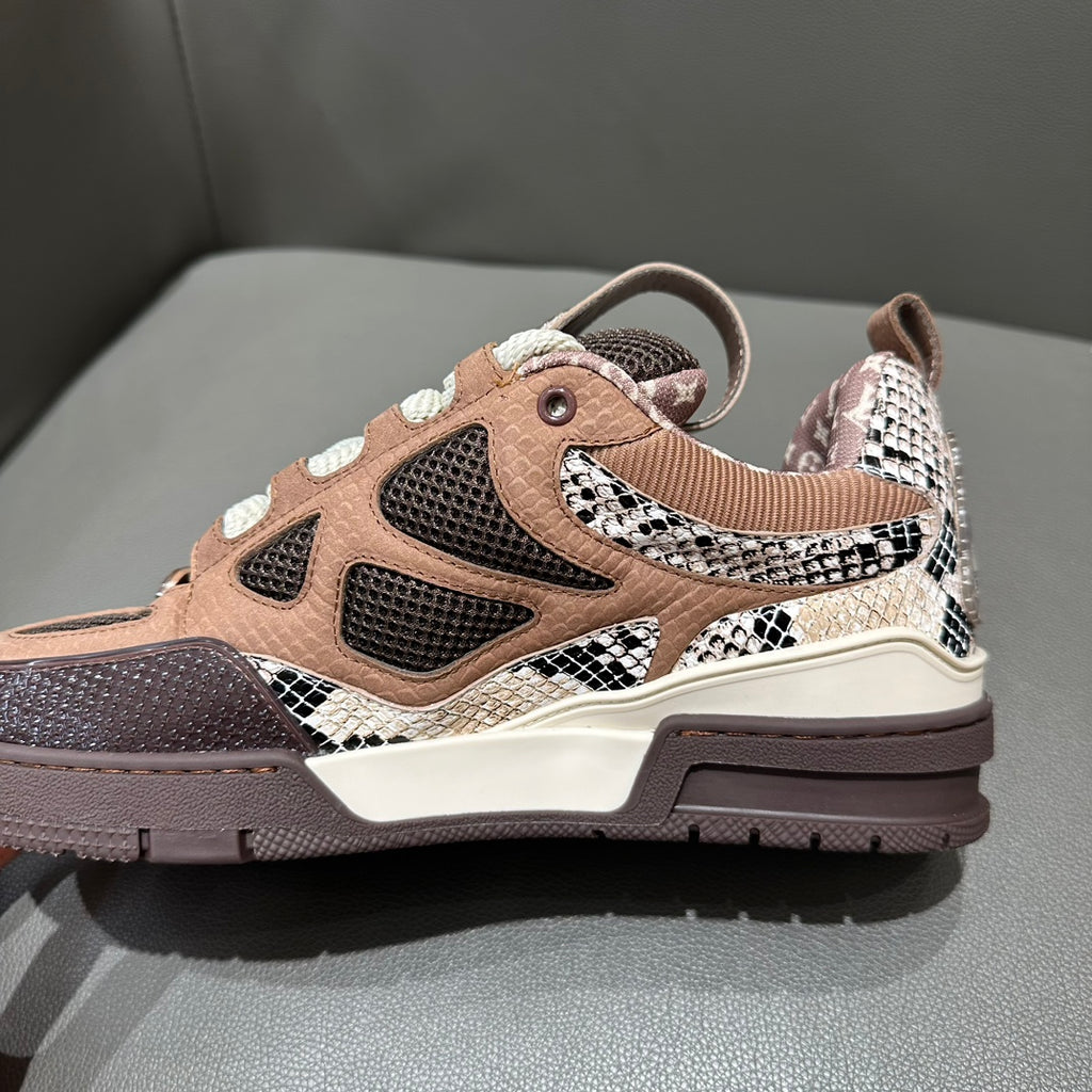 LV Skate Sneaker 'Snakeskin Beige Brown'