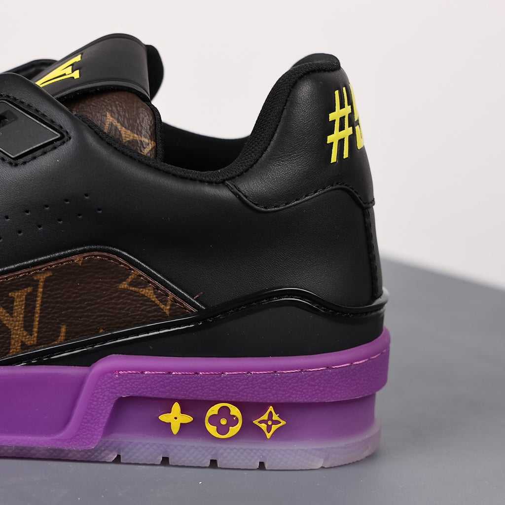 LV Trainer Sneaker 'Monogram Black Purple Yellow'