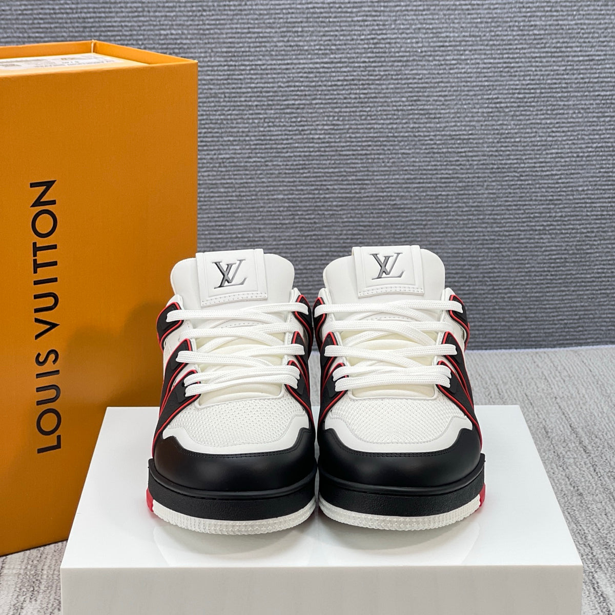 LV Trainer Sneaker 'Mesh White Black Red 54'