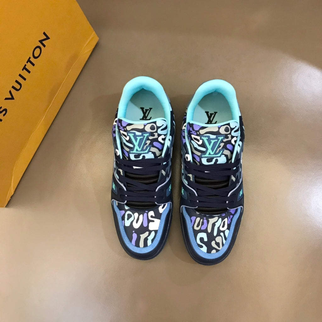 LV Trainer Sneaker 'Monogram Comics Blue'