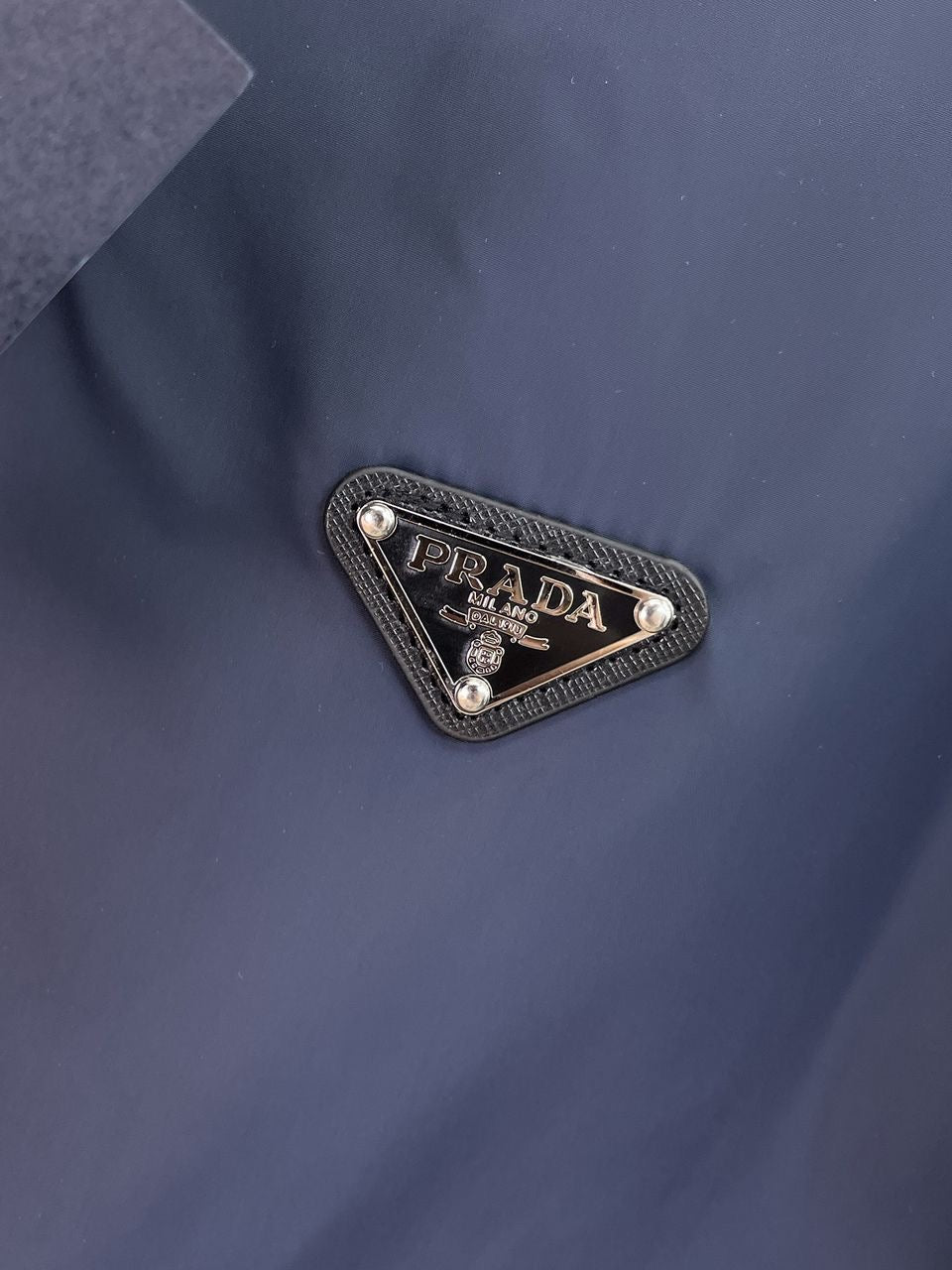 Prada Re-Nylon Two-Tone Jacket Navy