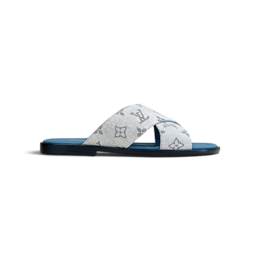 LV Panama Mule 'Monogram Jacquard Blue'
