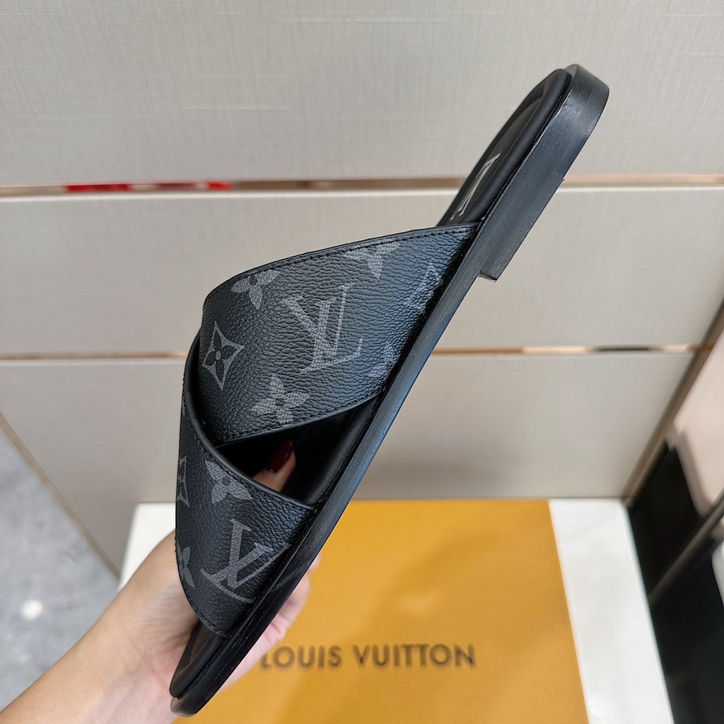 LV Panama Mule 'Monogram Eclipse'