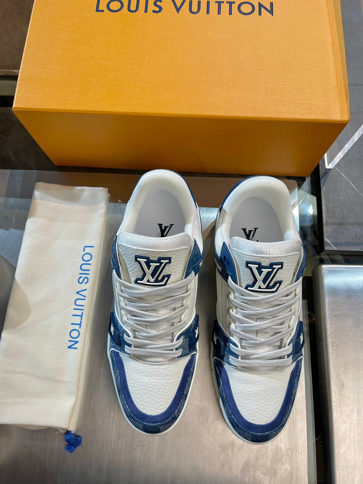 LV Trainer Sneaker 'Damier Blue White'