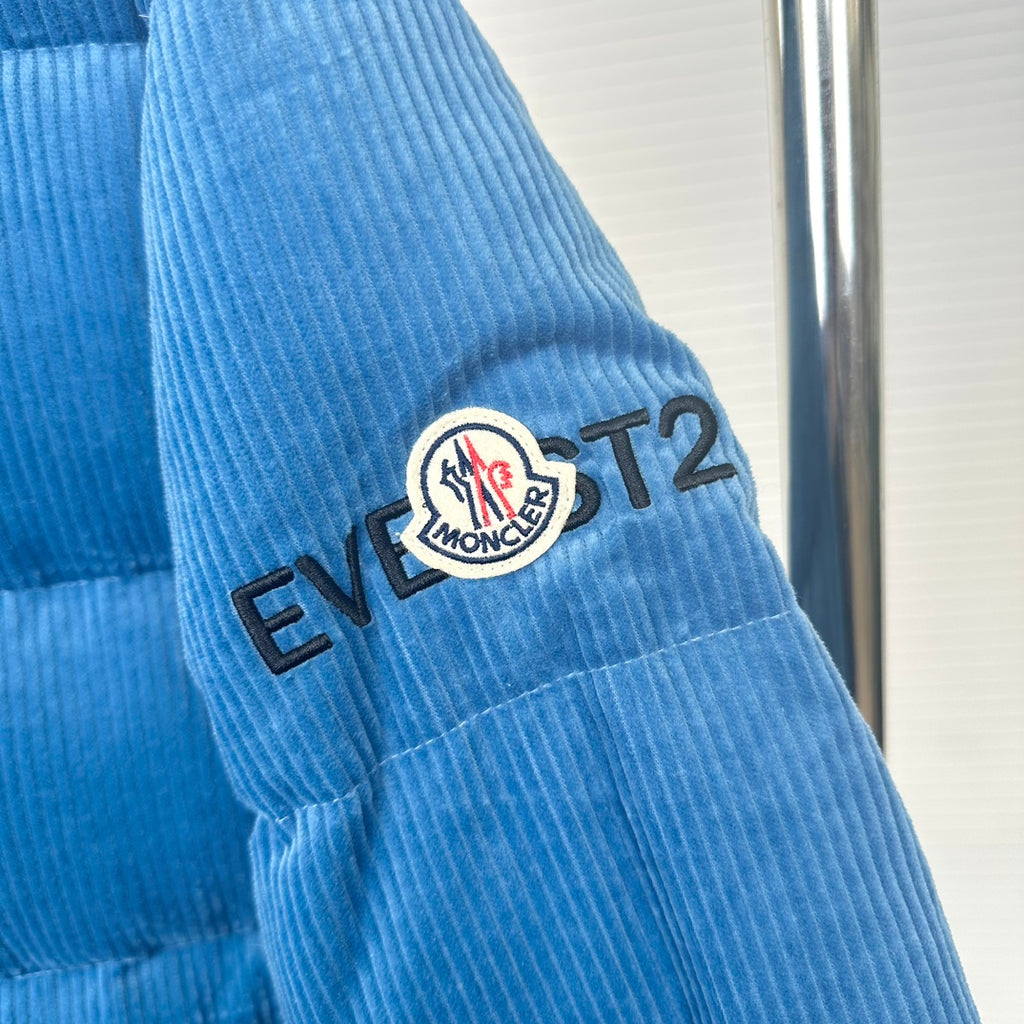 Moncler Corduroy Down Jacket - Electric Blue