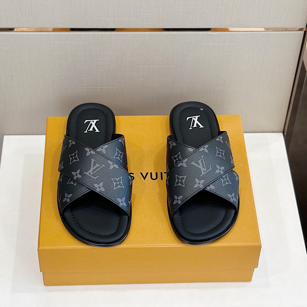 LV Panama Mule 'Monogram Eclipse'