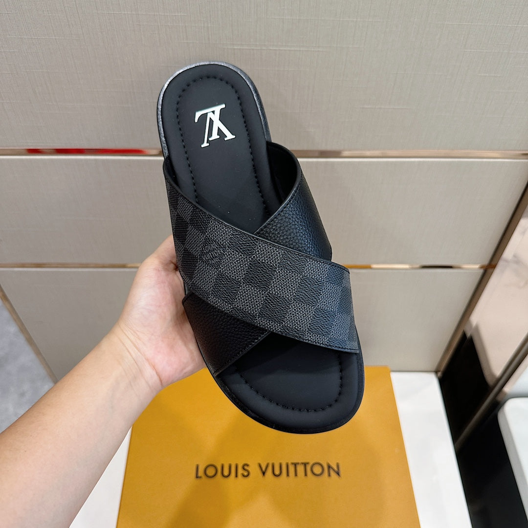 LV Panama Mule 'Damier Graphite'