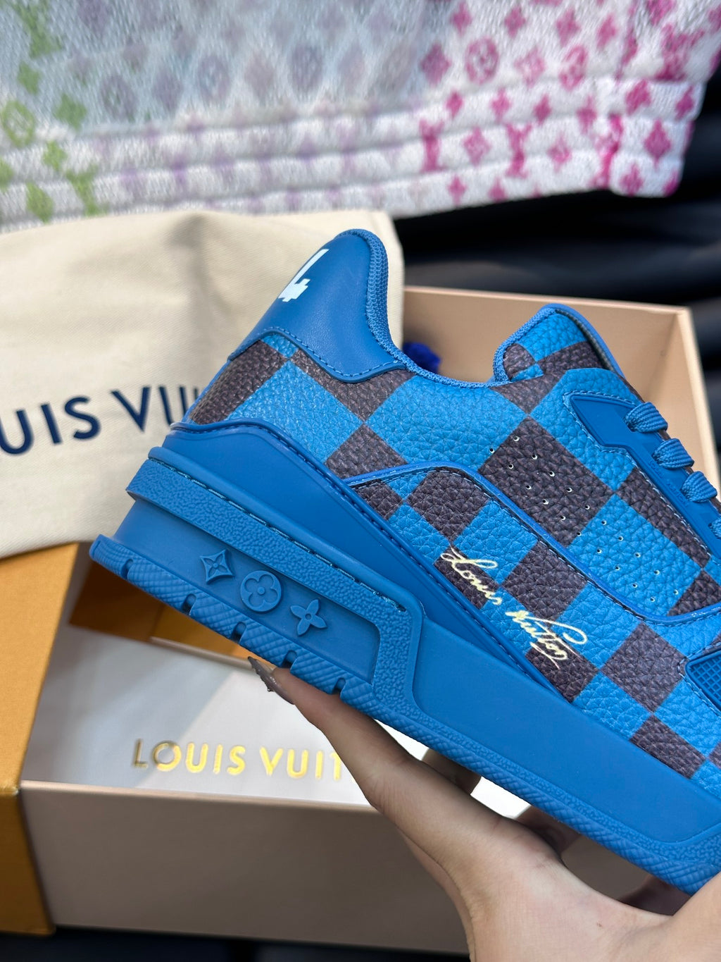 LV Trainer Sneaker 'Damier Pop Blue'