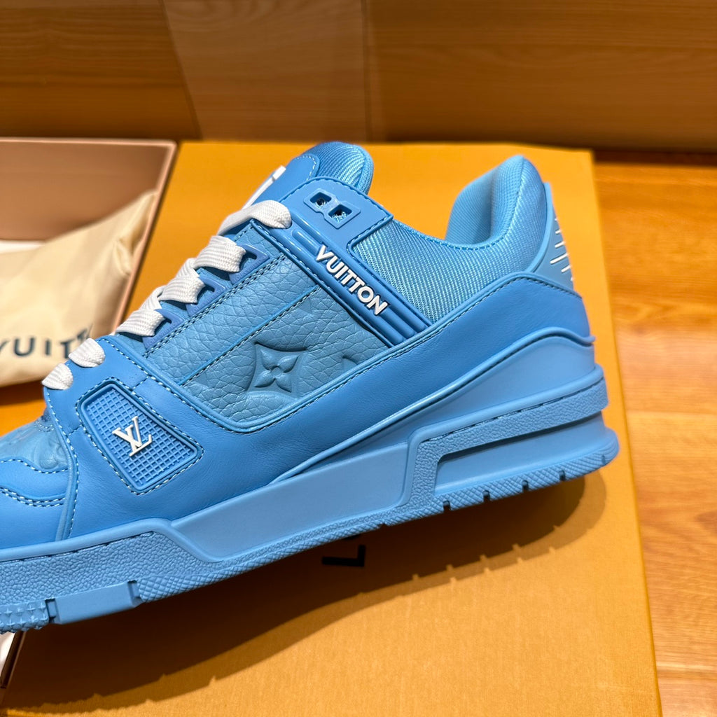 LV Trainer Sneaker 'Monogram Flower Cyan Blue'