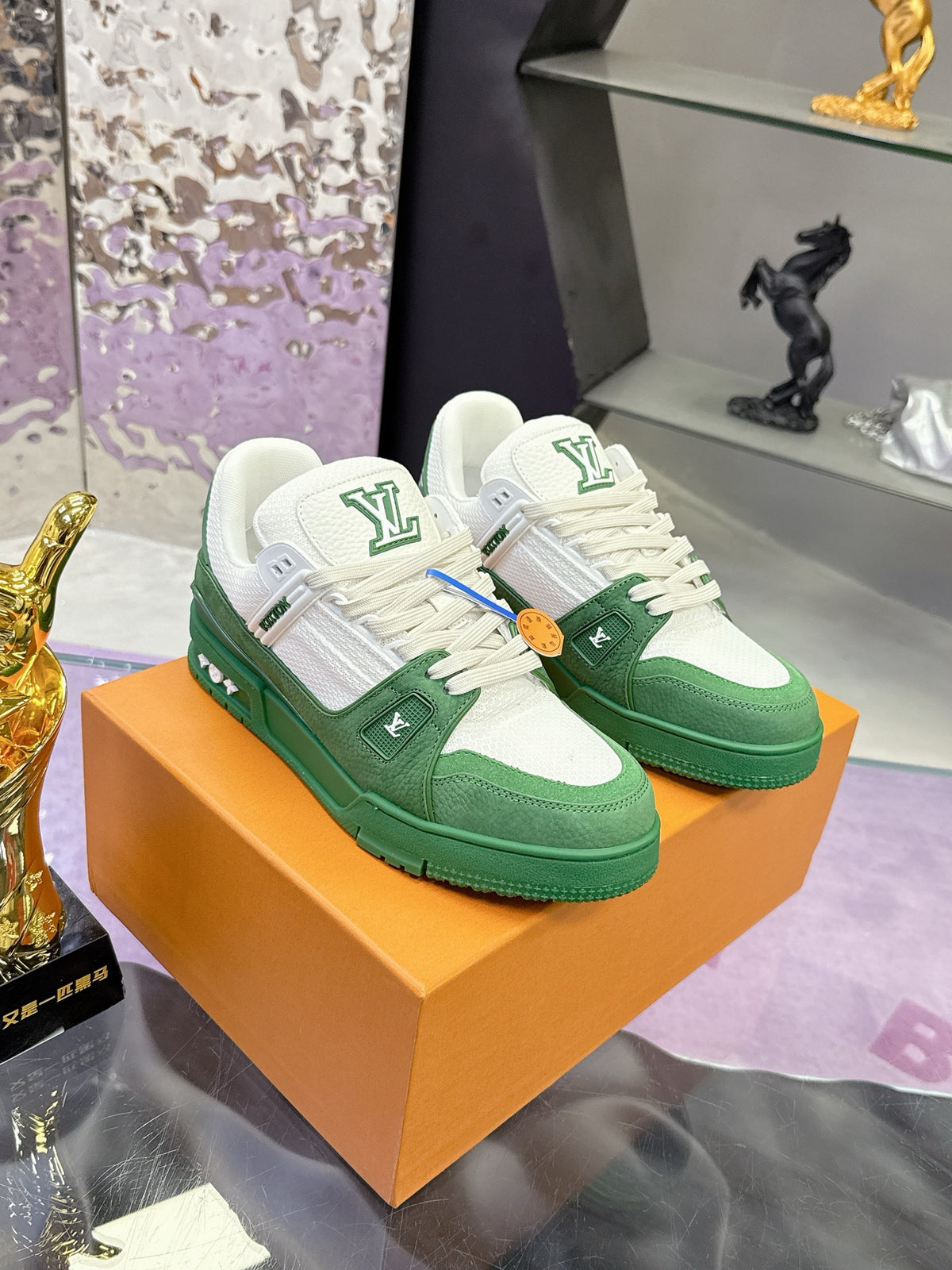LV Trainer Sneaker 'Monogram Mesh Green White'