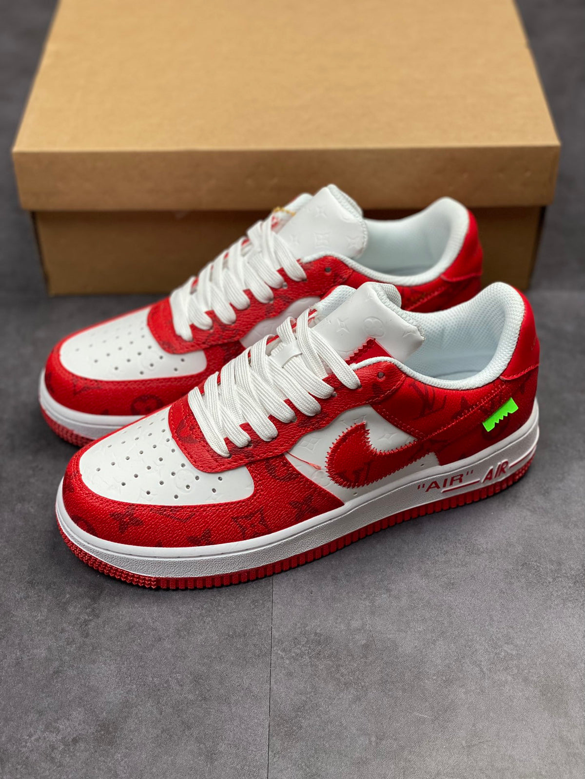 LV x Nike AF1 'White Red'