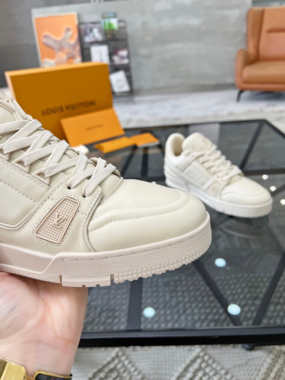 LV Trainer Sneaker 'Triple White'