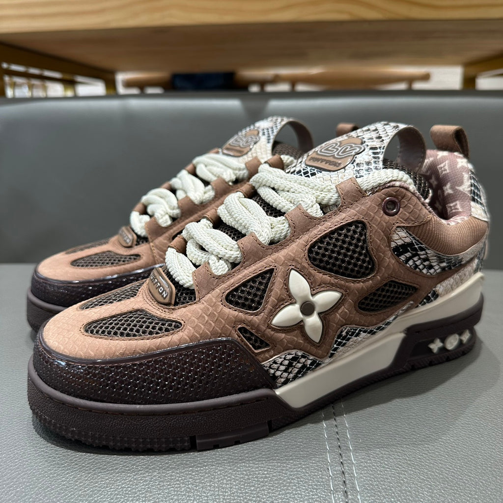 LV Skate Sneaker 'Snakeskin Beige Brown'