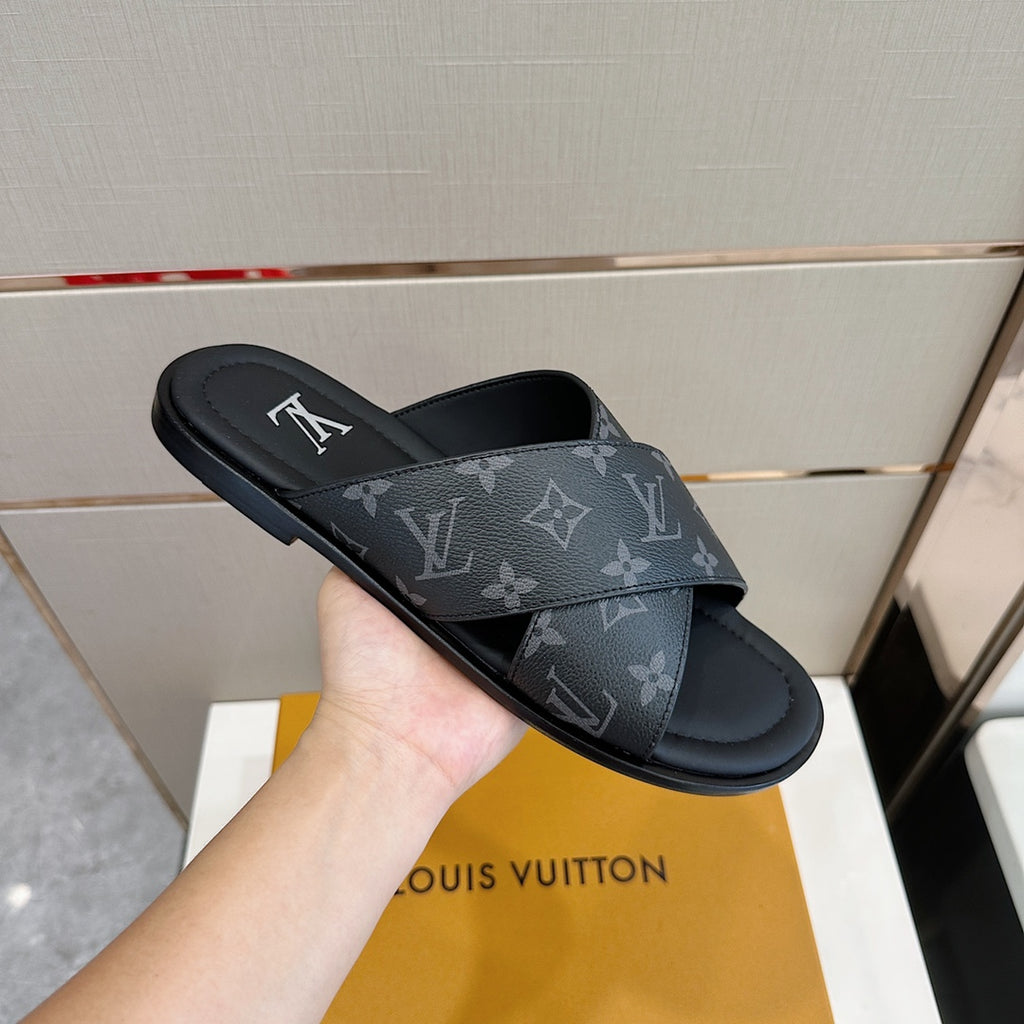 LV Panama Mule 'Monogram Eclipse'