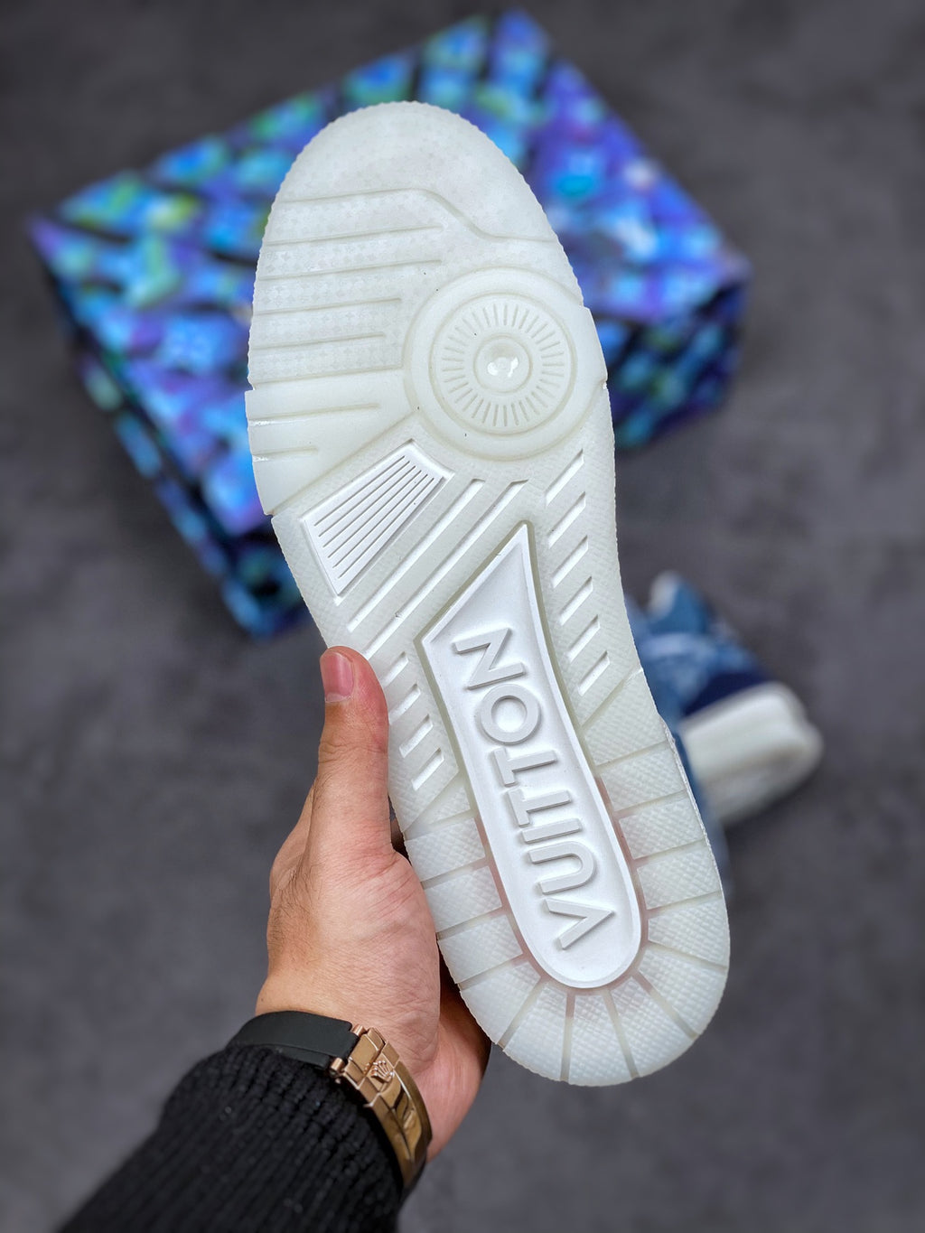 LV Trainer Sneaker 'Monogram Denim Wave Blue'