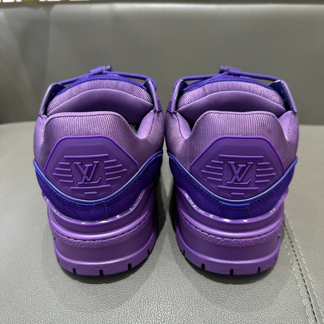 LV Maxi Trainer Sneaker 'Monochrome Crocodile Purple'