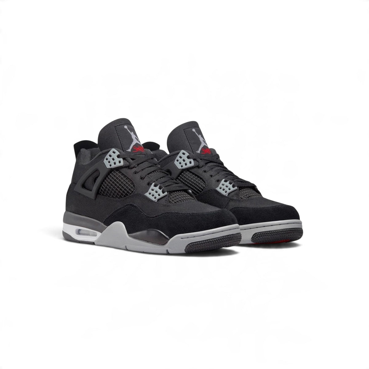 AIR JORDAN 4 RETRO BLACK CANVAS