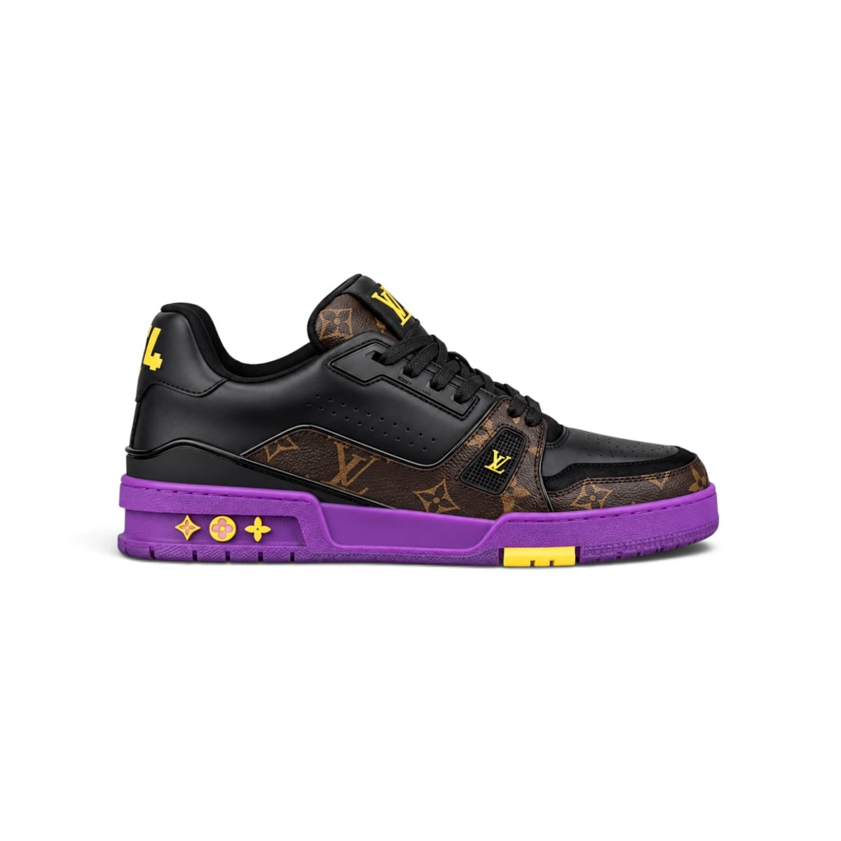 LV Trainer Sneaker 'Monogram Black Purple Yellow'