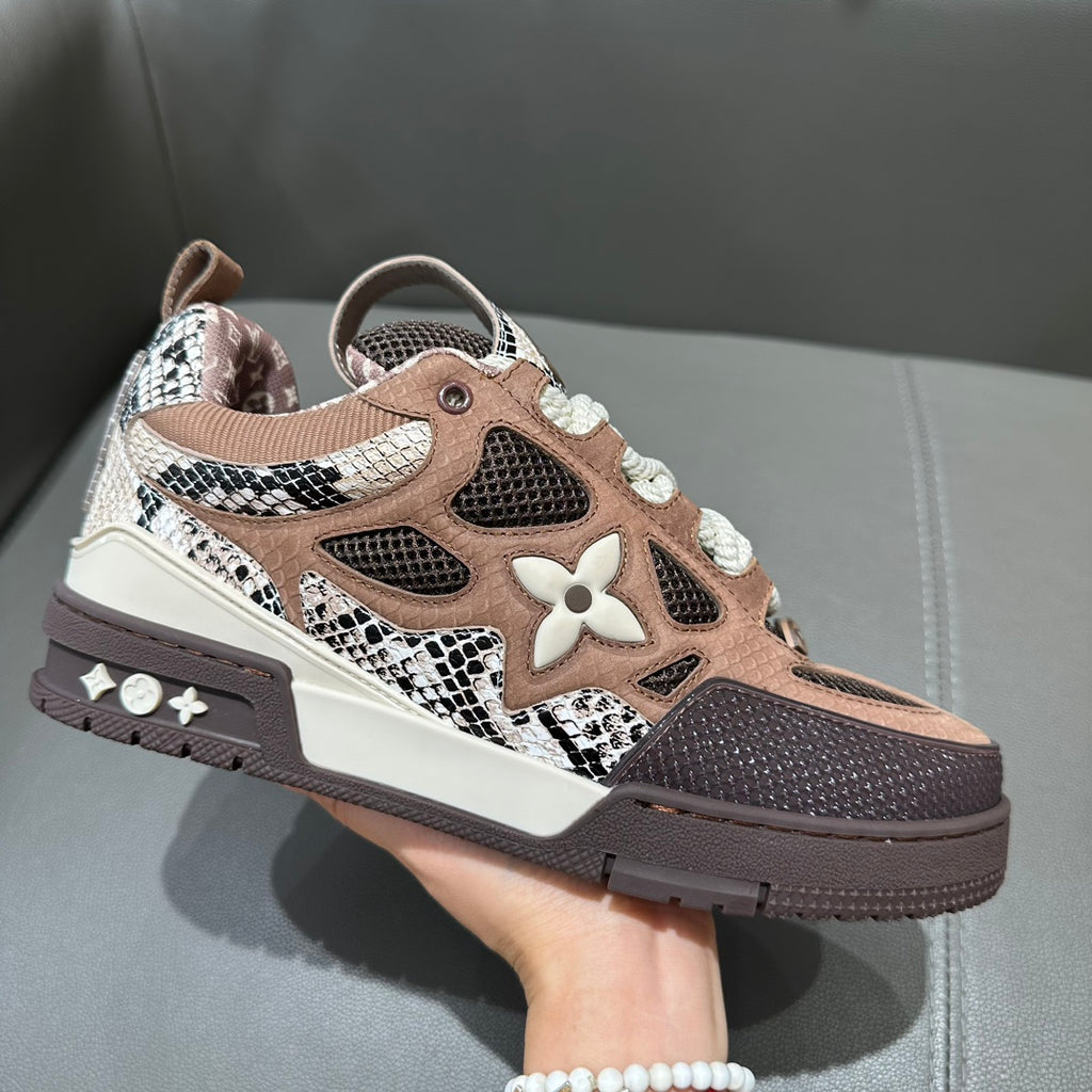 LV Skate Sneaker 'Snakeskin Beige Brown'
