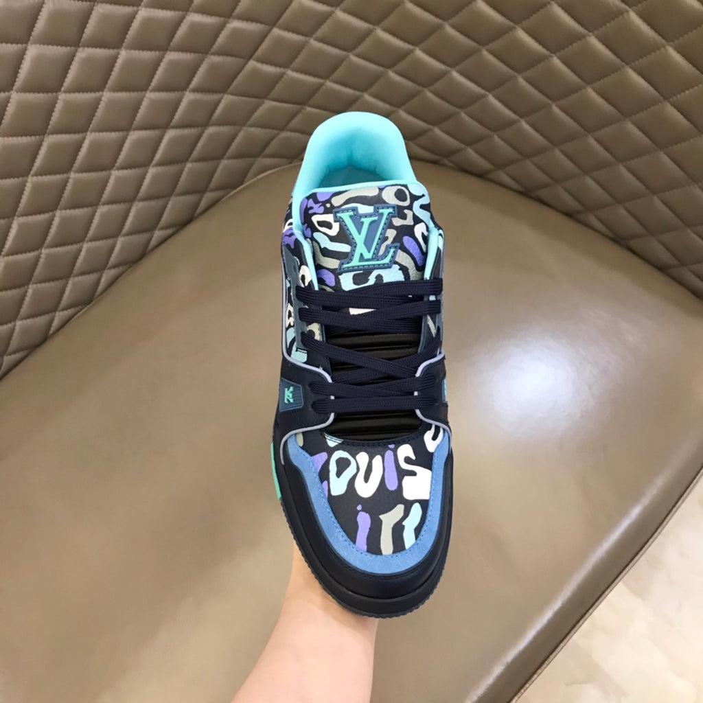 LV Trainer Sneaker 'Monogram Comics Blue'