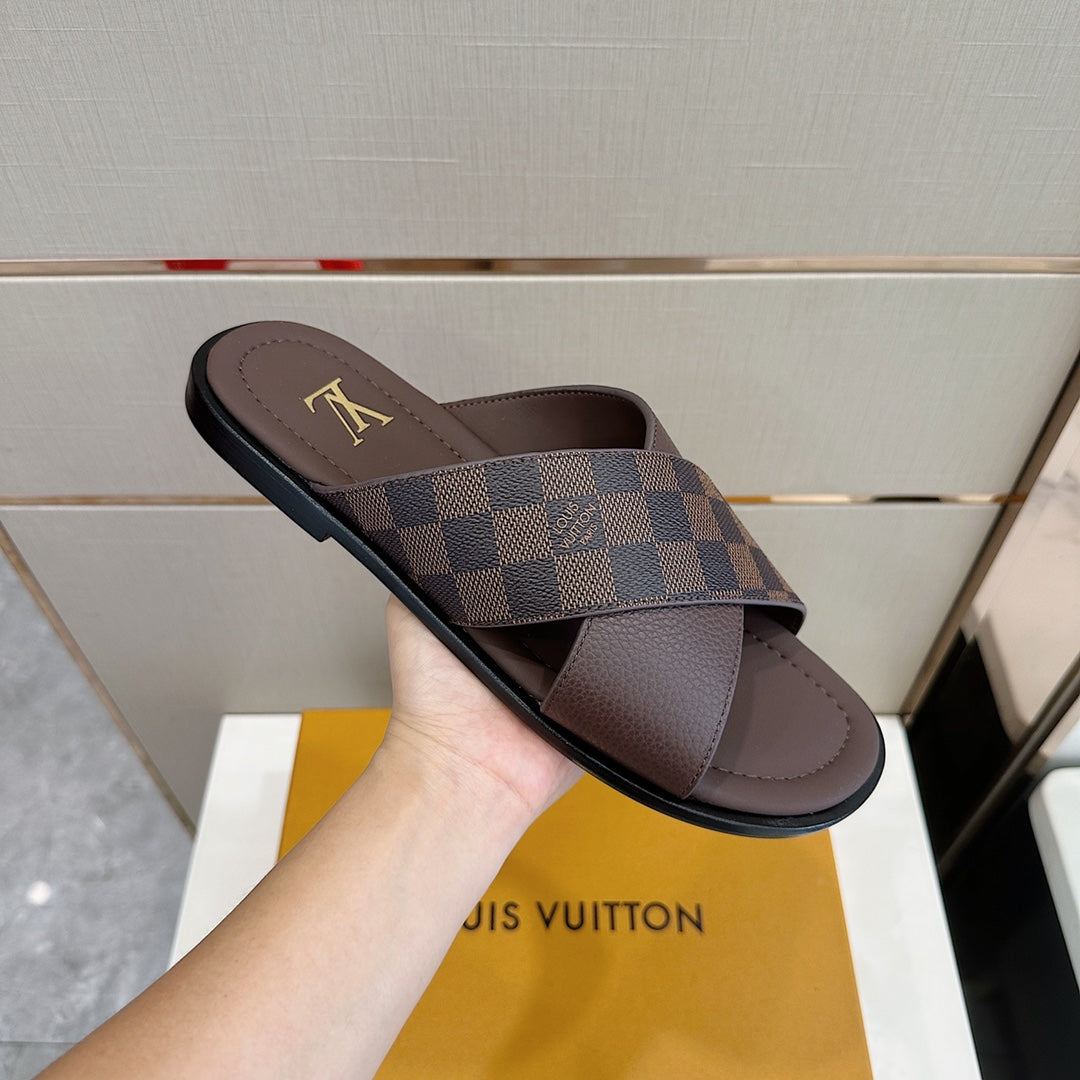 Louis Vuitton Panama Mule 'Damier Ebene Brown'