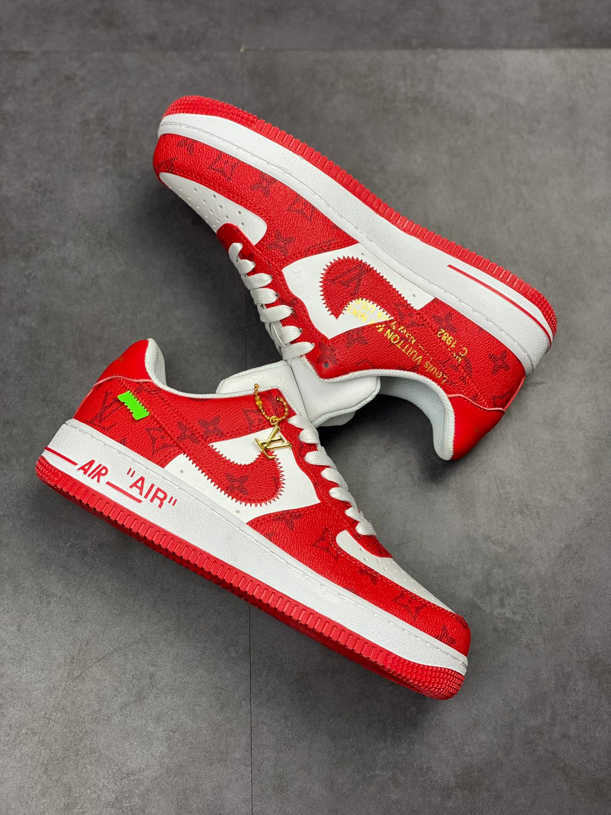 LV x Nike AF1 'White Red'