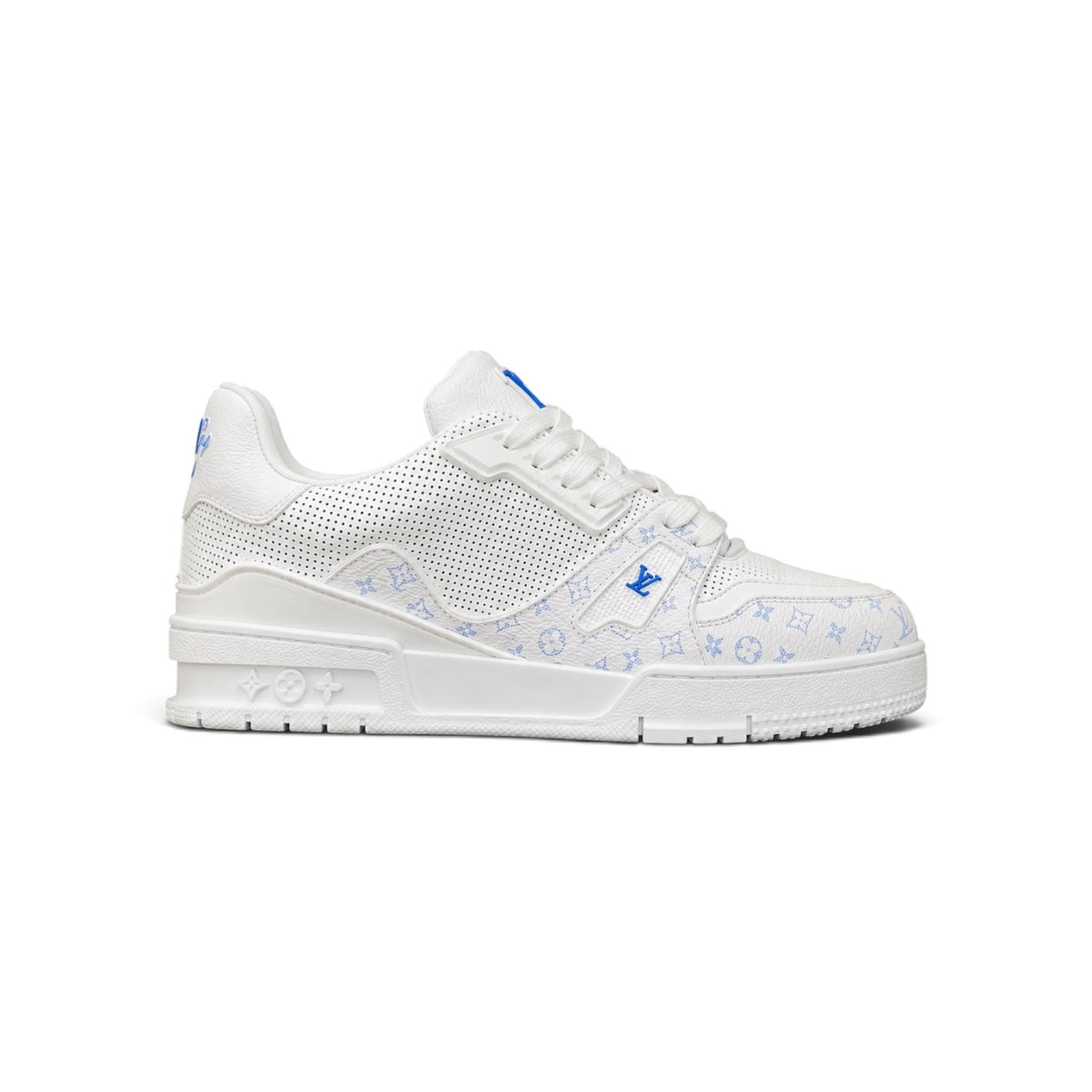 LV Trainer Sneaker 'Monogram Perforated White Blue'
