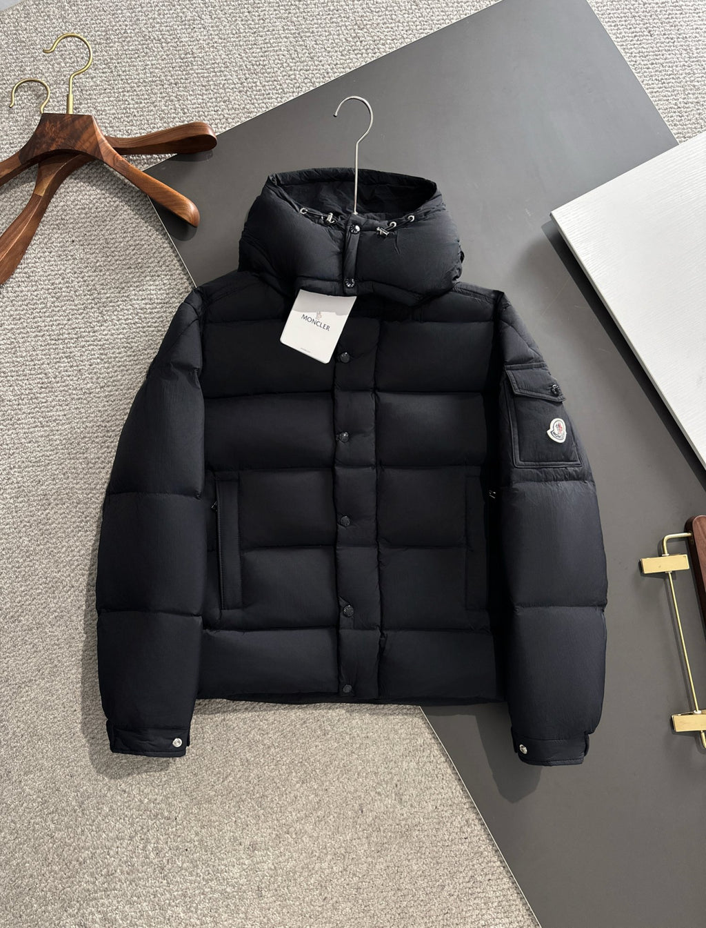 Moncler Montgenevre Down Jacket Matte Black