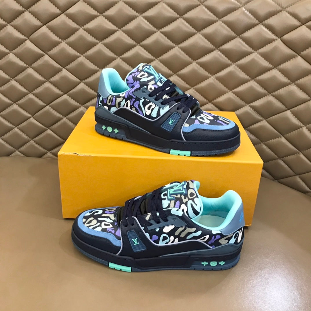 LV Trainer Sneaker 'Monogram Comics Blue'