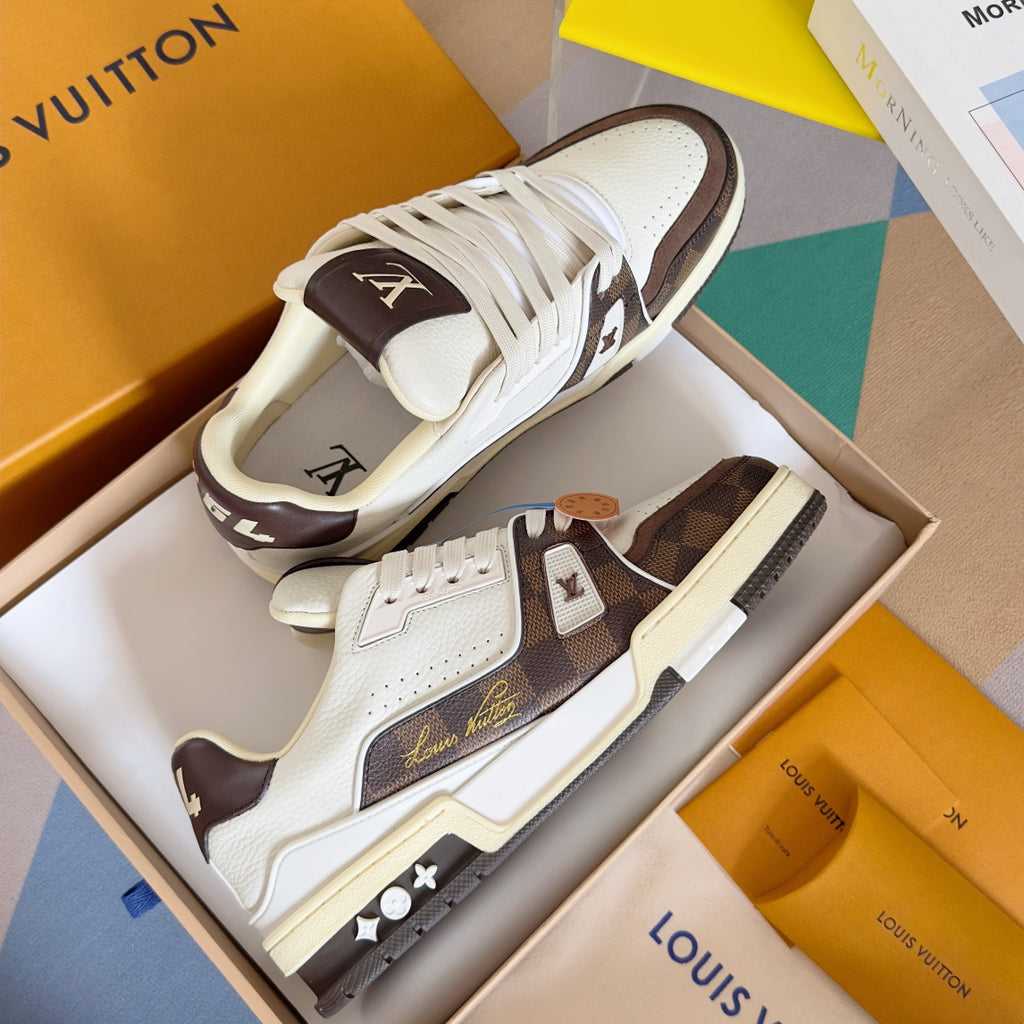 LV Trainer Sneaker 'Damier Ebene White'