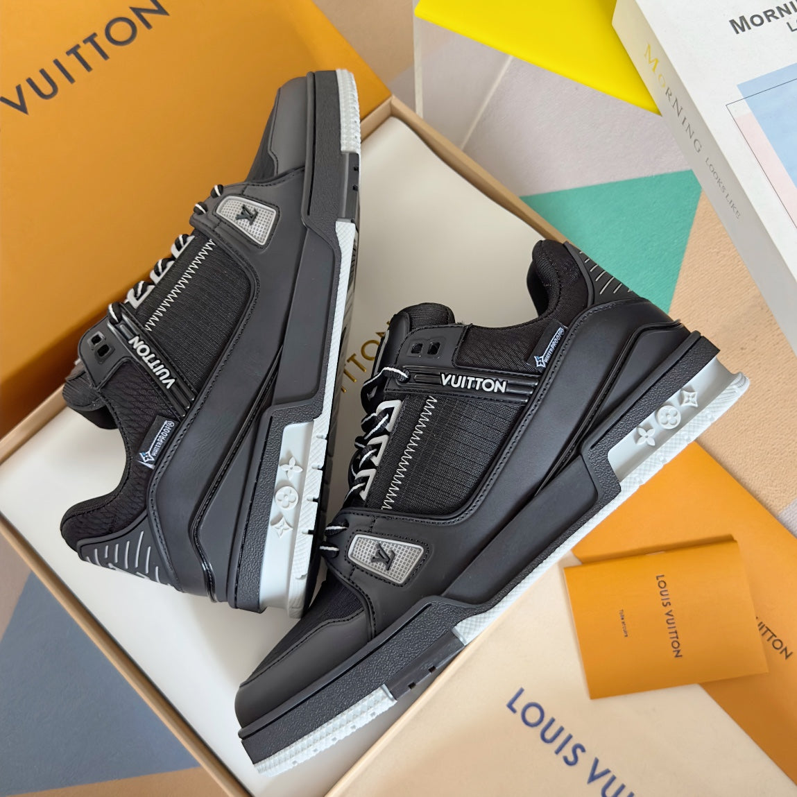 LV Trainer Sneaker 'Black White Technical Mesh'