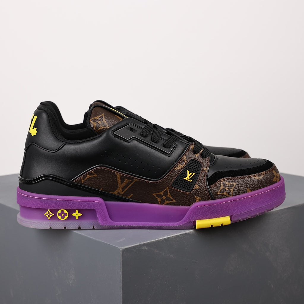 LV Trainer Sneaker 'Monogram Black Purple Yellow'