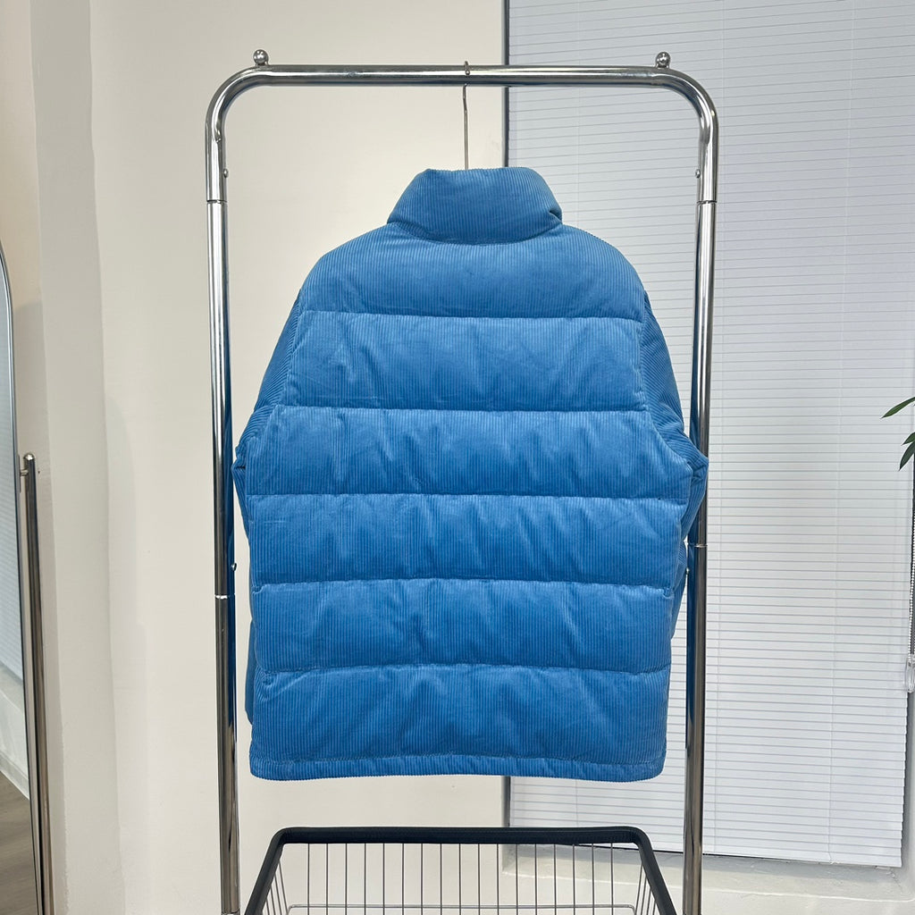 Moncler Corduroy Down Jacket - Electric Blue