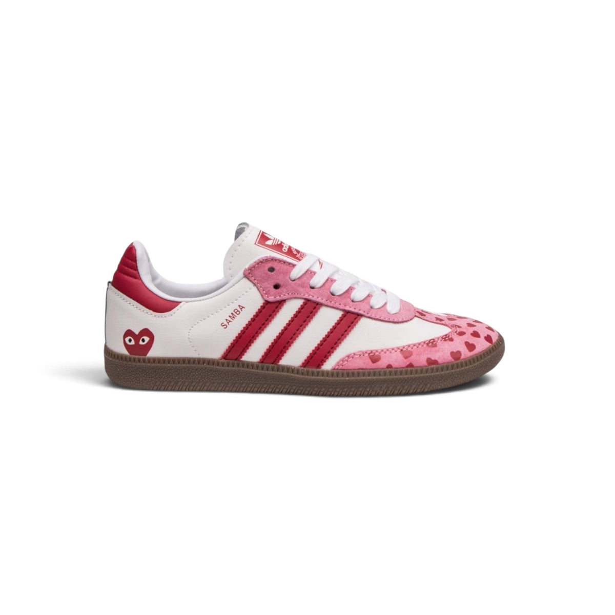 Samba Og Hearts White Red