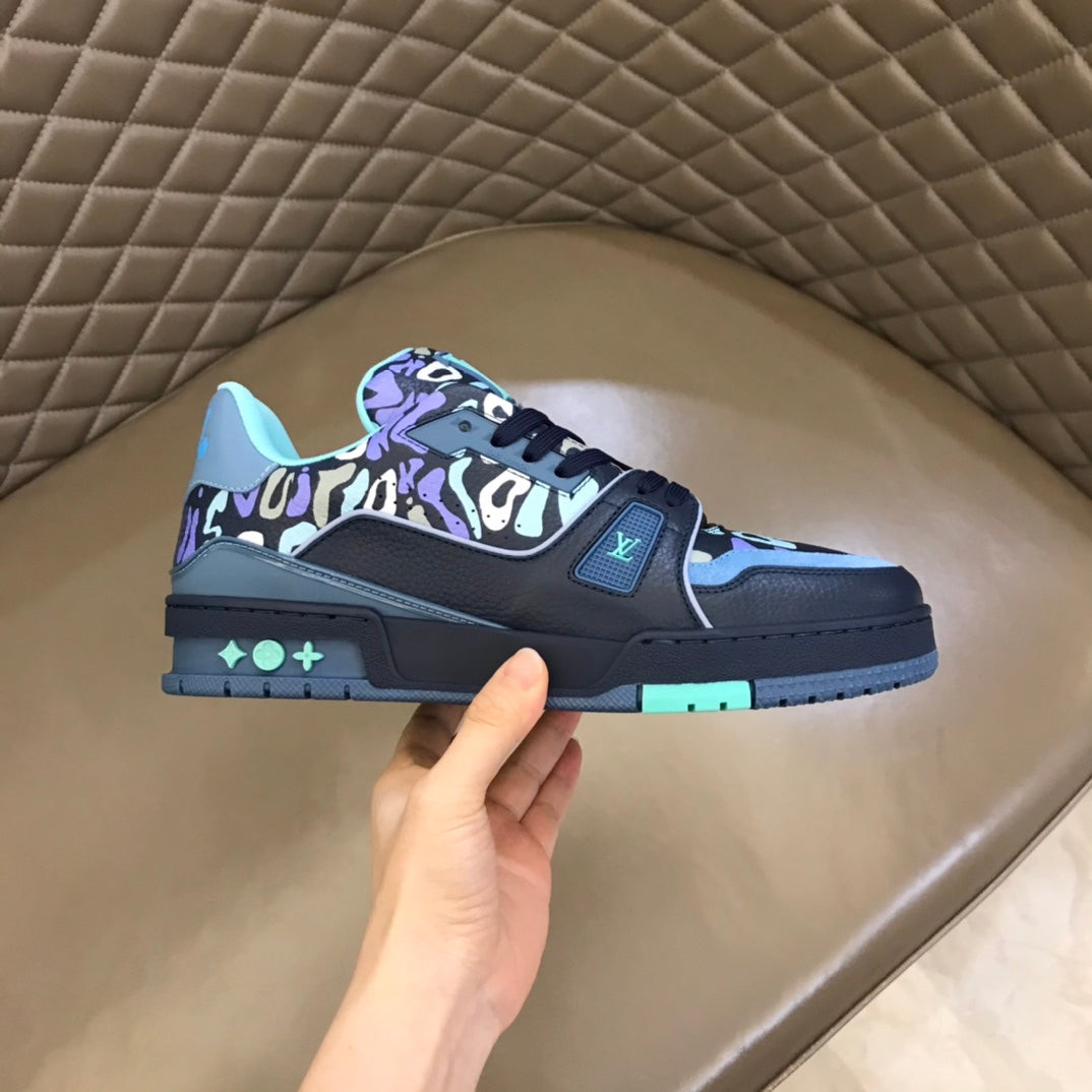 LV Trainer Sneaker 'Monogram Comics Blue'