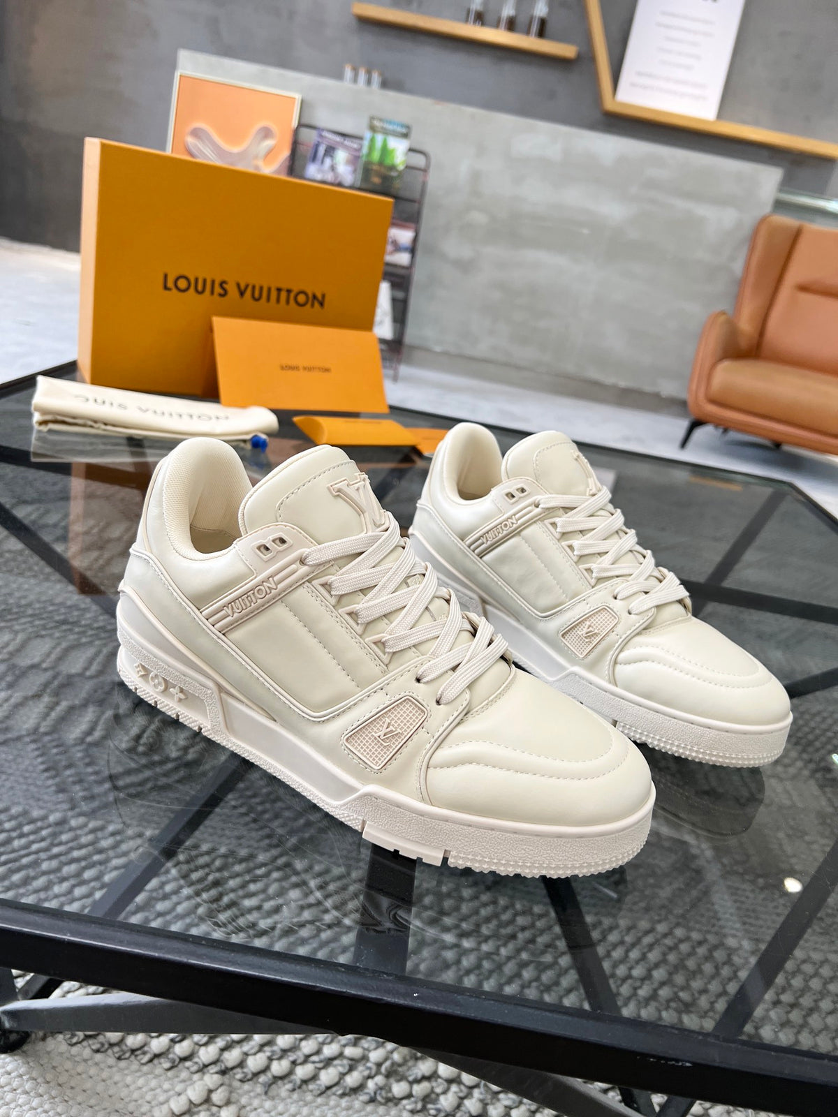 LV Trainer Sneaker 'Triple White'