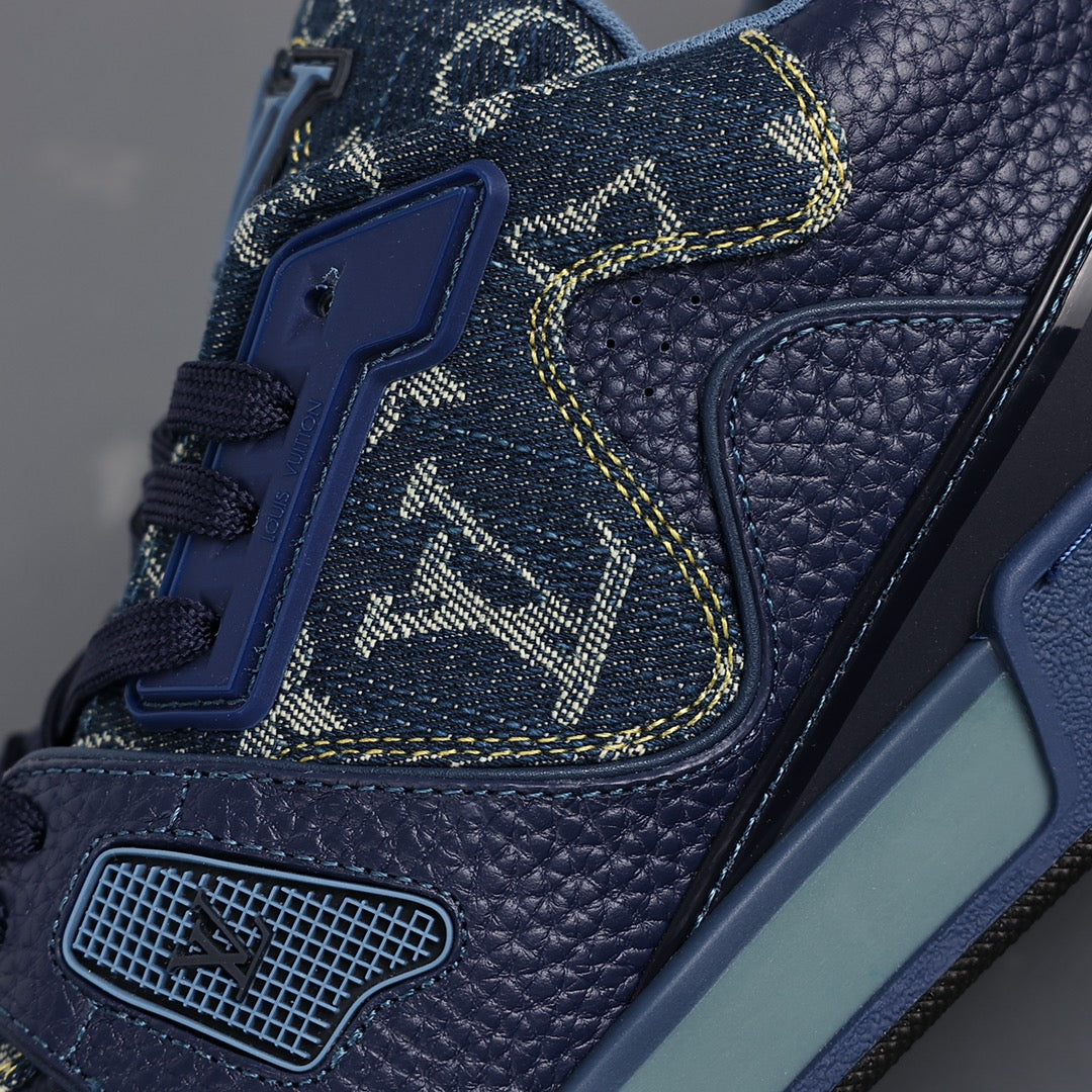 LV Trainer Sneaker 'LV2 Nigo Drip Monogram Denim Navy'