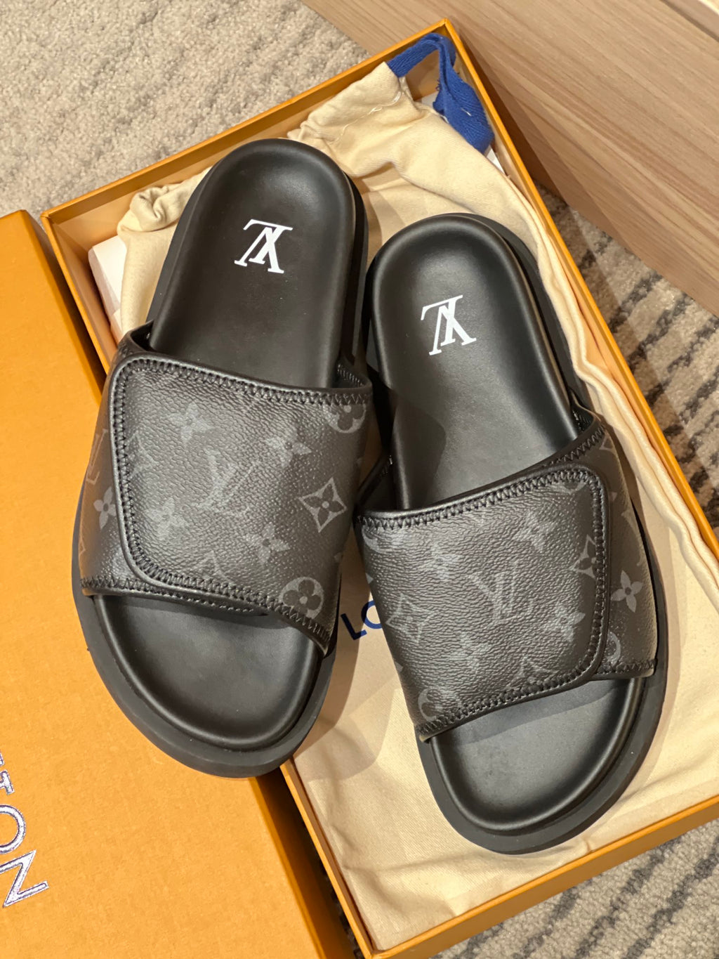 LV Waterfront Mule 'Monogram Eclipse Black'