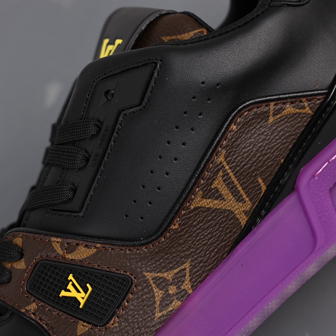 LV Trainer Sneaker 'Monogram Black Purple Yellow'