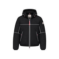 Moncler Piping Trim Short Down Jacket - Black/White