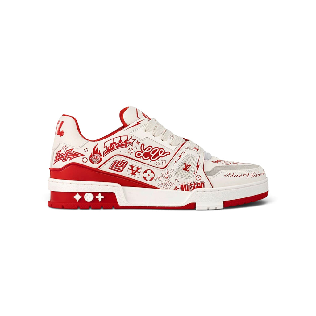 LV Trainer Sneaker 'Comic Prints White Red'